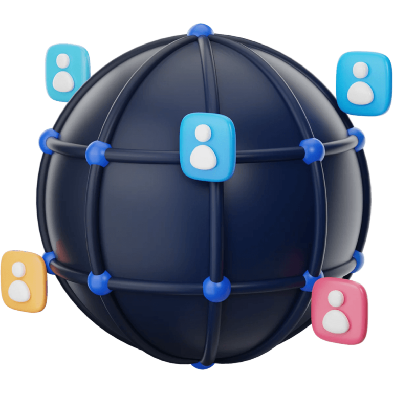 Users from various parts of the globe connected , showing social media in today's world.